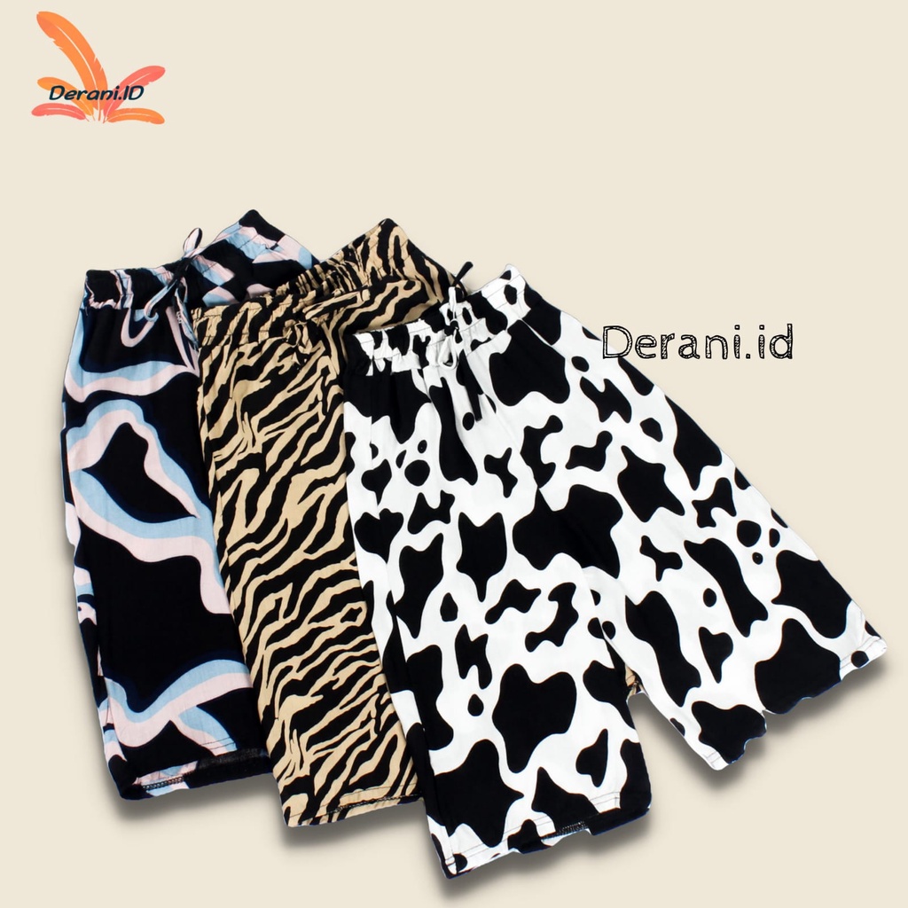 Kulot anak motif animal usia 2-9 th (COD) Material rayon premium