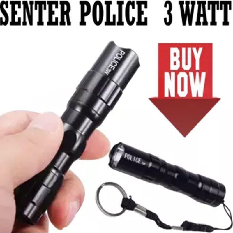 SENTER SWAT MINI LED High Power SWAT POLICE LIGHT 3 WATT