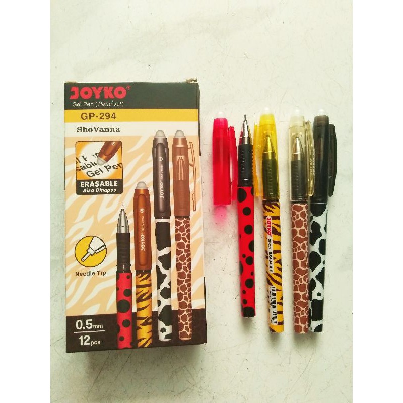 

Gel pen joyko sho vanna bisa dihapus satu kotak isi 12 pcs harga perkotak