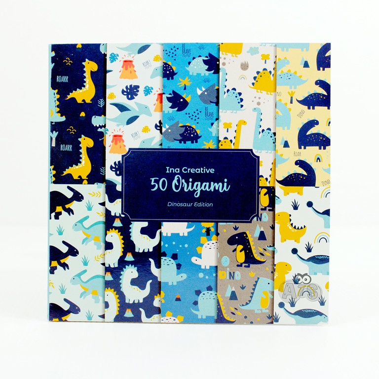 

Origami - Washi paper - DINO Series - Kertas Motif INA CREATIVE