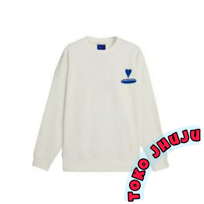 Basic Sweater Bright vc Love Blue vachirawit win mentawin style