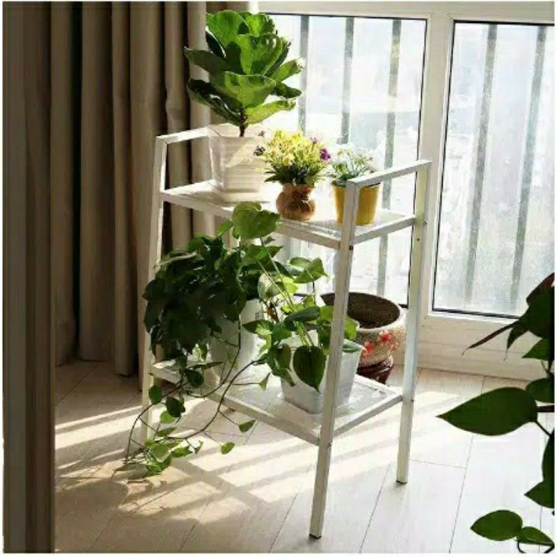 lerberg-ikea rak besi 2 tingkat rak susun 2 rak besi 2 tier rak shabbycic rak shabby minimalis