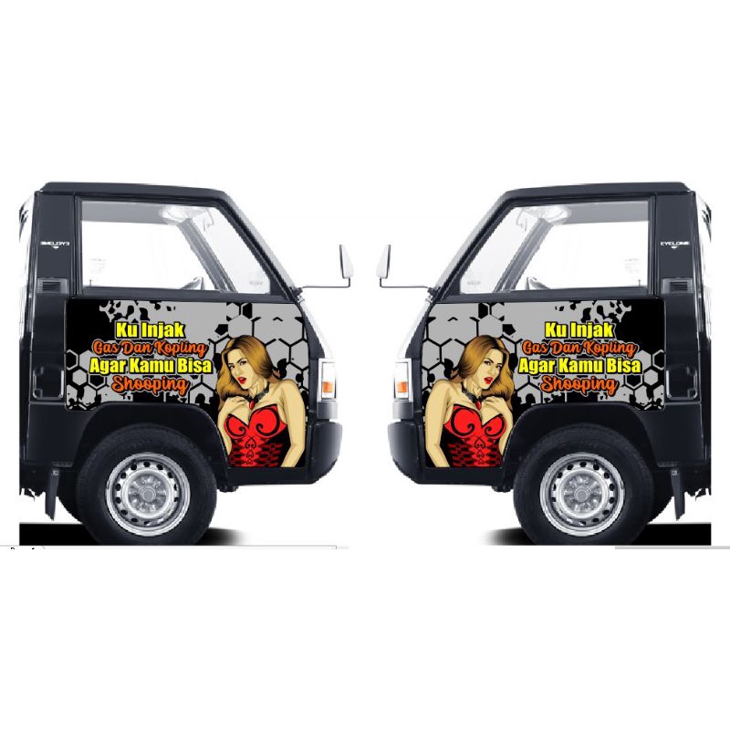 stiker pintu kabin L300