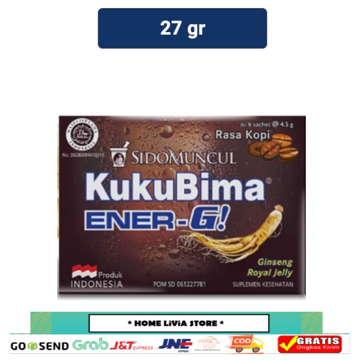 

Kuku Bima Ener-G Minuman Berenergi Penambah Stamina Powder Rasa Kopi 6's
