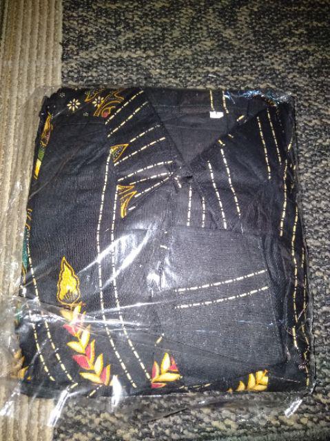 ( Ready Anak)  Couple 2575 Batik Couple Sarimbit Motif Sogan  Gamis Batik Kondangan Sumber Rejeki