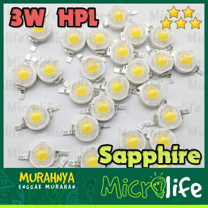 LED 3W Sapphire 3.2v 45Mil 3 Watt High Power