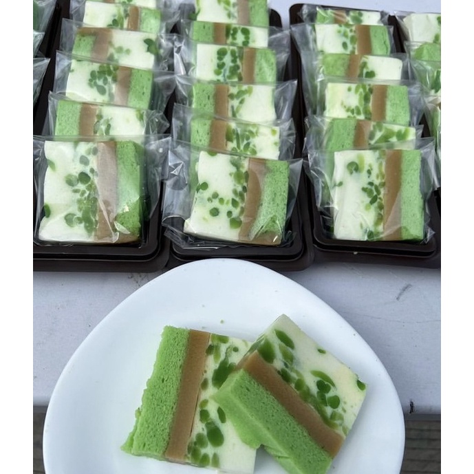 

PUDING CAKE CENDOL GULA MERAH SLICE per 3 box