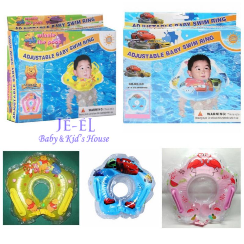 Neck Ring Adjustable Swim Ring Premium Karakter / Pelampung Leher bayi