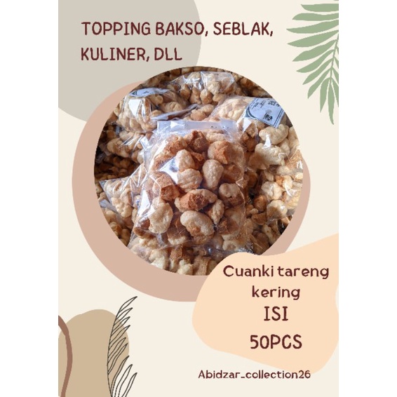 

CUANKI KOTAK KERING//CUANKI TARENG KERING ISI 50PCS//TOPPING BAKSO ACI//TOPPING SEBLAK TERMURAH