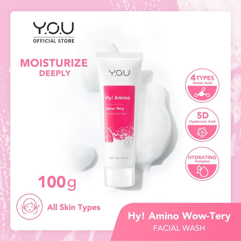 YOU Hy! Amino Facial Wash / AC-Ttack / Glow-Win / Wow-Tery / Contr-OiL