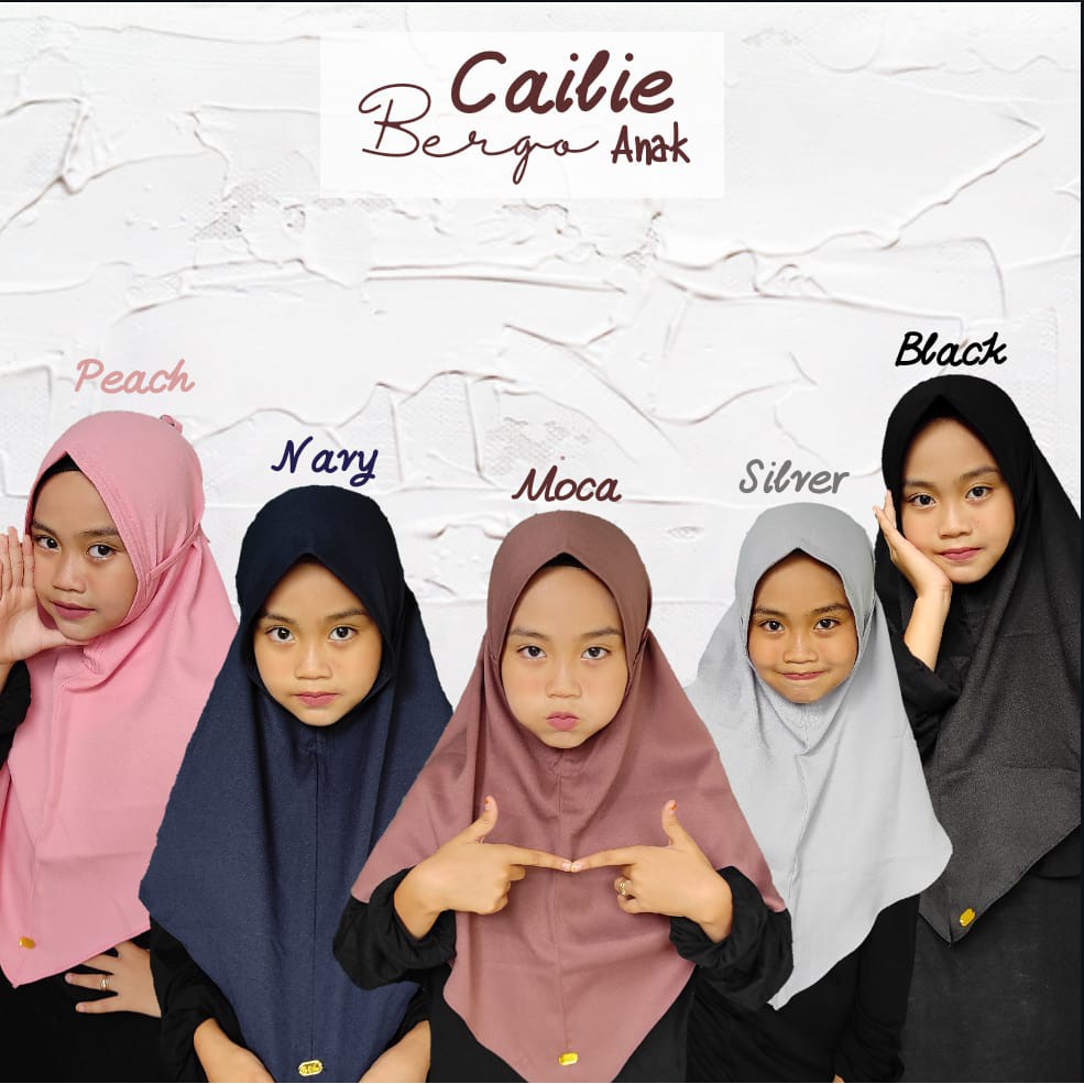 Bergo Anak, Cailie bergo anak, bergo daily anak
