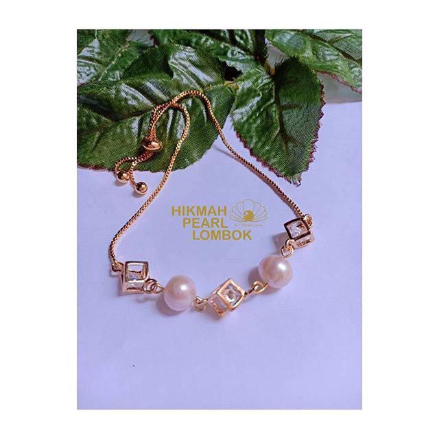 Gelang serut mutiara air tawar "hikmah pearl lombok"