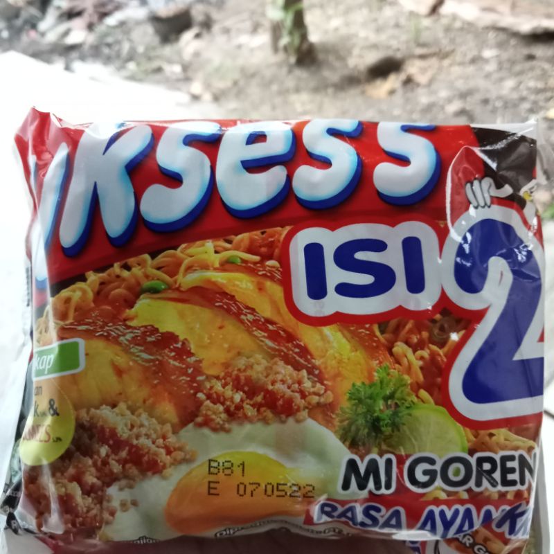 

Mie goreng sukses isi 2 rasa ayam kremes