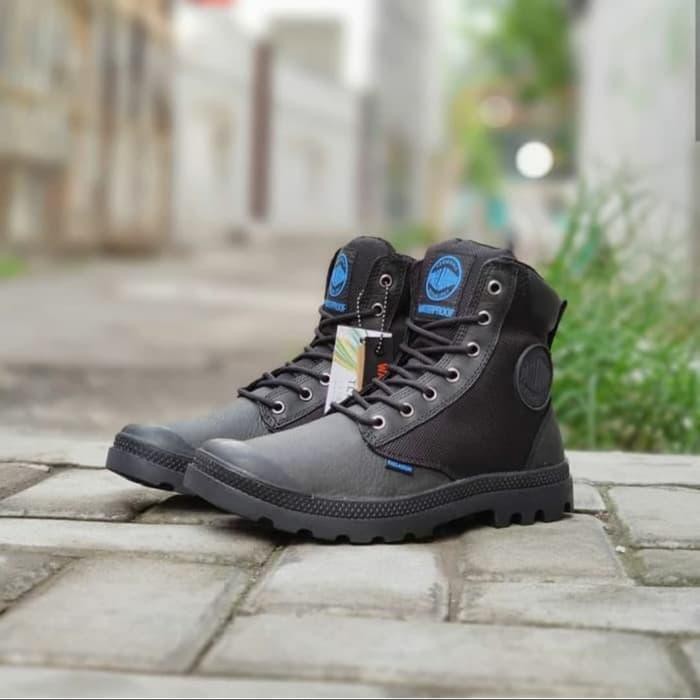 Waroengfashion/murah Sepatu Boots Palladium Pampa SportCUFF WPN Waterproof Black ORIGINAL Ori