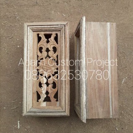 Loster Ukir Kayu Jati Motif Matahari // 16 x 33 // Kayu Jati Perhutani Great A