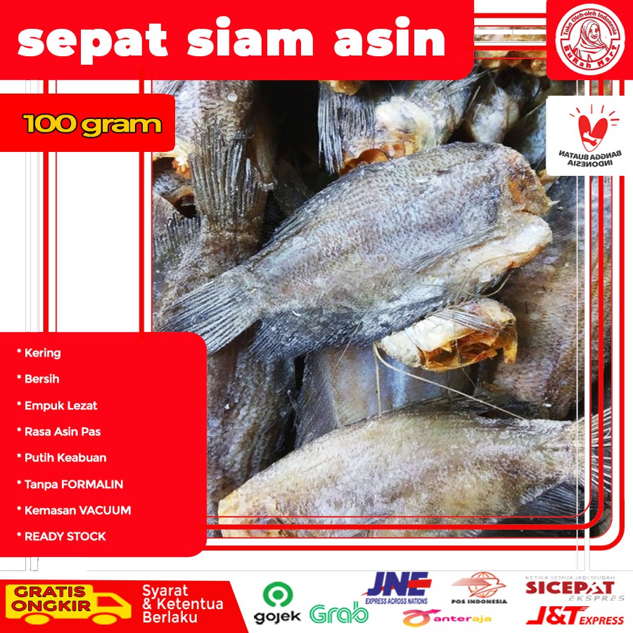 

IKAN ASIN SEPAT SIEM SIAM KERING SUPER 100 GRAM BESAR ISTIMEWA