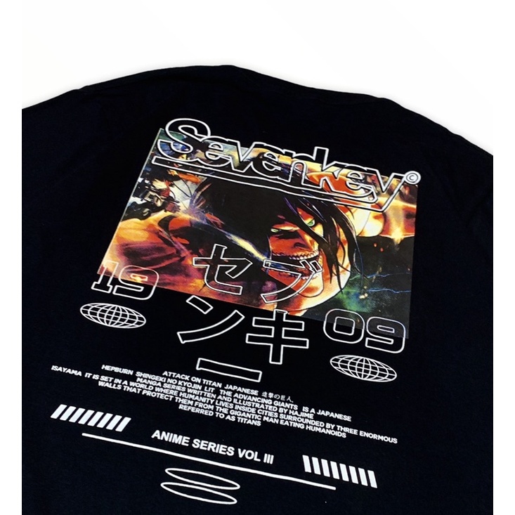 T shirt Katun SEVENKEY X NEXT TIME ORIGINAL BRAND BANDUNG (titan)