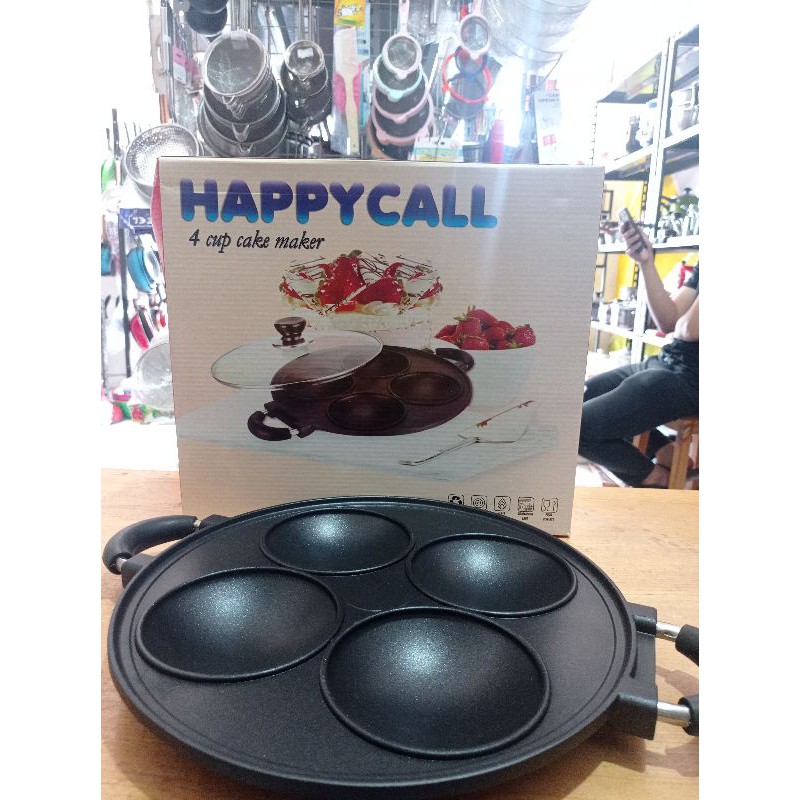 Cetakan Kue Lubang 4 Teflon Anti Lengket/Cetakan Serabi