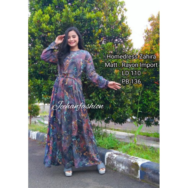 Gamis Katun Rayon Viscose Import Zara Silk Tuil Motif Dan Warna Random Belibu