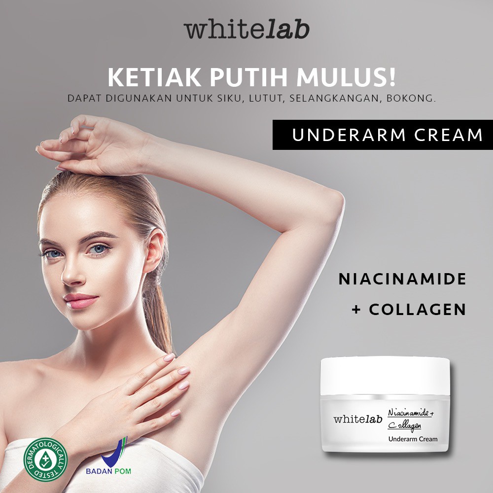 Pemutih Ketiak Whitelab Underarm Cream Ketiak Pemutih Ketiak