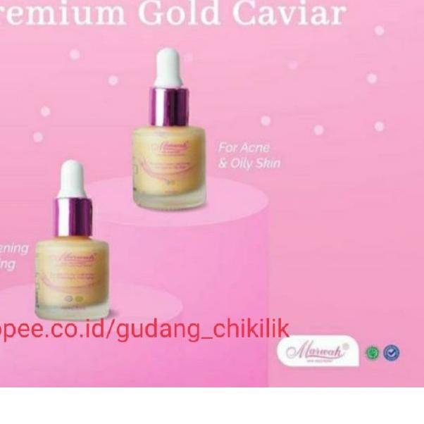 ➶ PREMIUM GOLD CAVIAR FOR WHITENING & ANTI AGING SERUM MARWAH SKINCARE ♘
