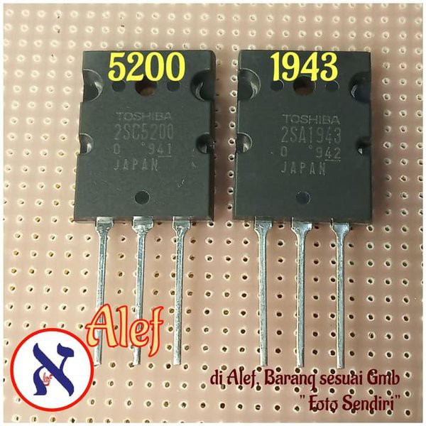 Spesial transistor npn 2sc5200 2sa1943 Toshiba 2sc 5200 2sa 1943 npn1 Terlaris