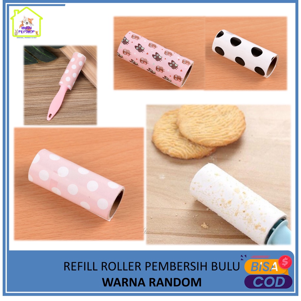 Lint roller MINI - Roller pembersih bulu baju - roller bulu anjing kucing alat pembersih debu roller debu