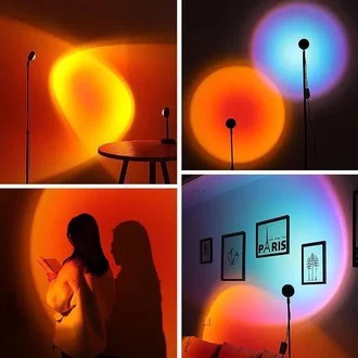 LAMPU SUNSET LED / lampu background studio / lampu meja / LAMPU tidur / LAMPU PROYEKTOR SUNSET
