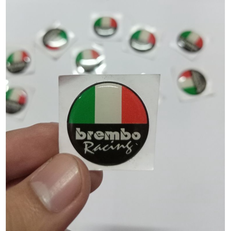 Stiker Logo Emblem Cakram Kepala Babi Brembo