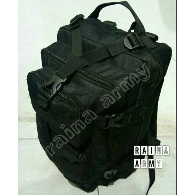 Tas punggung army 3p tas rangsel lebanon tas army hitam polos