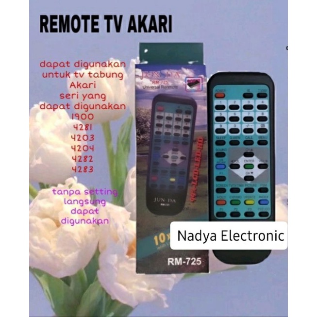 REMOTE REMOT TV AKARI TABUNG MULTI / UNIVERSAL JUNDA