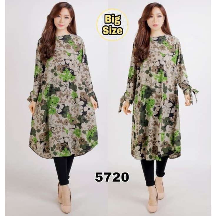 TUNIK JUMBO DATURA HIJAU [Baju Atasan Wanita 0128] RLE Tunik
