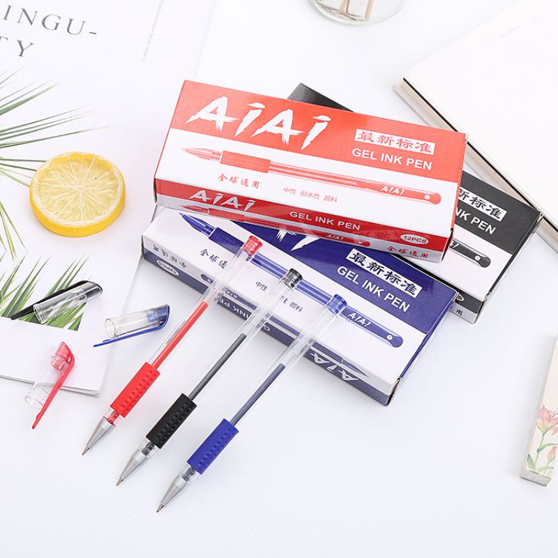 

Bolpen Gel 0.5mm AiAi / Pulpen Gel 0.5 mm / Bolpoin Gel / ATK / Import Murah