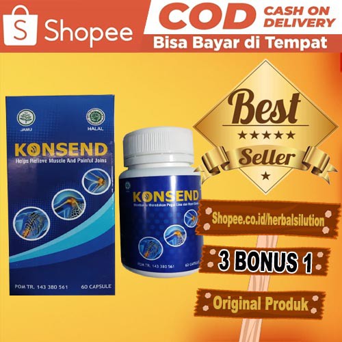 KONSEND ASLI OBAT PERSENDIAN ASAM URAT ATASI NYERI SENDI TUBUH AMPUH - OBAT KONSEND ORIGINAL