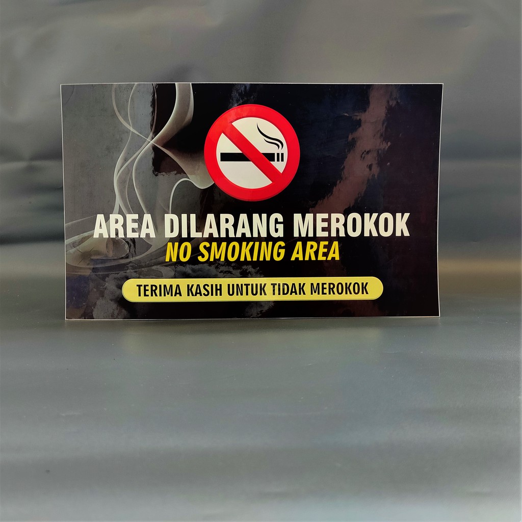 Stiker Area Dilarang Merokok Vinyl – Stiker Larangan Merokok