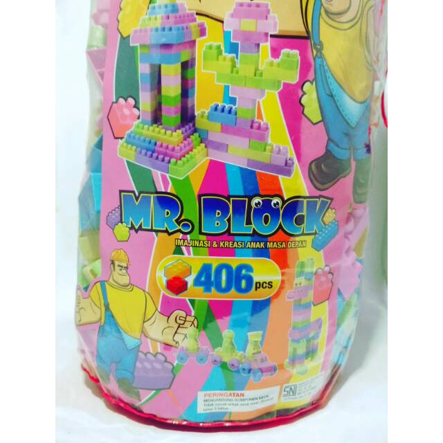 Block Lego Besar Isi 406 pcs