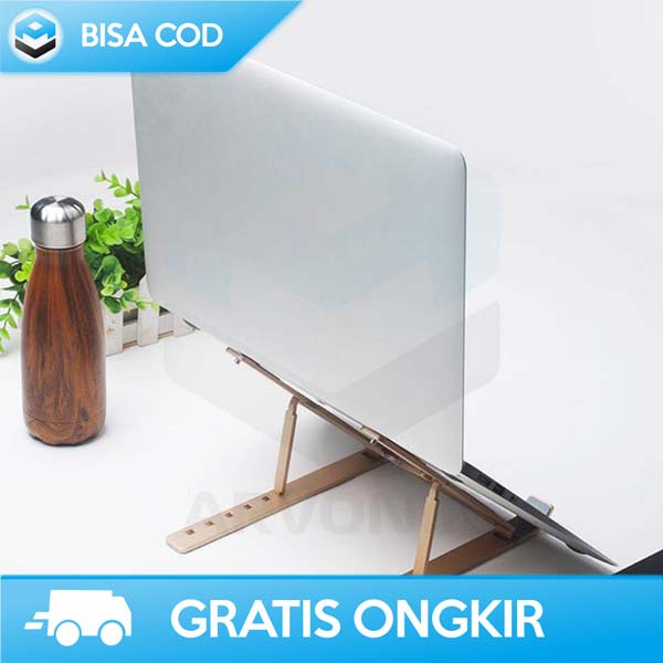 LAPTOP STAND FOLDABLE NUOXI ADJUSTABLE STORAGE BRACKET N3 BISA DILIPAT