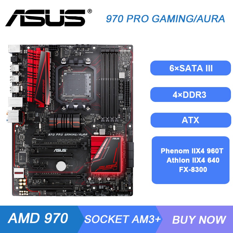 PREORDER ASUS 970 PRO GAMING/AURA Motherboard AM3 Motherboard DDR3 AMD 970 FX 8320 8300 Processor 32