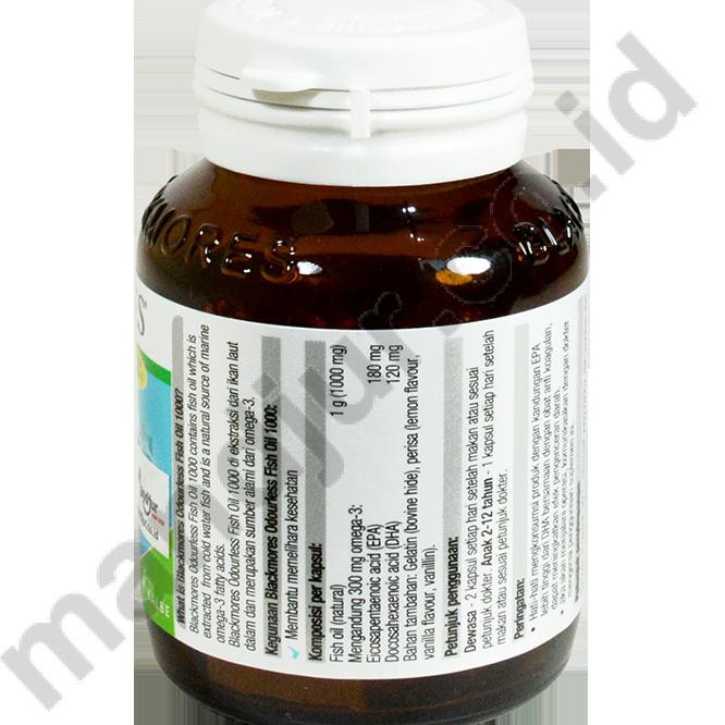 I1B8 Blackmores Odourless Fish Oil 1000 Mg - Isi 30 Kapsul Lunak Iuwf