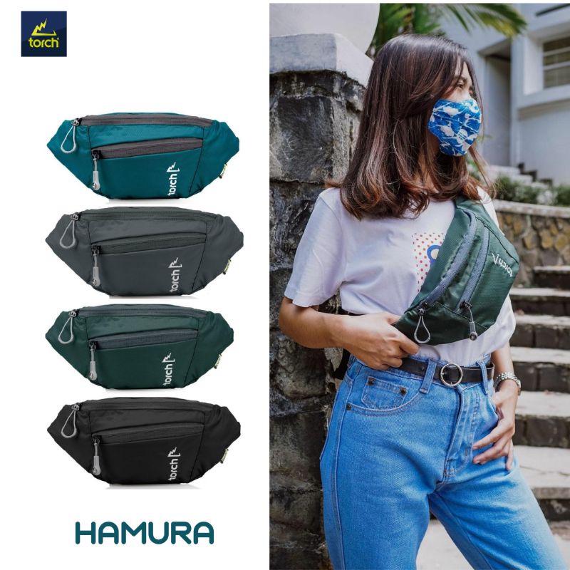 Tas Selempang Waist Bag Torch Hamura
