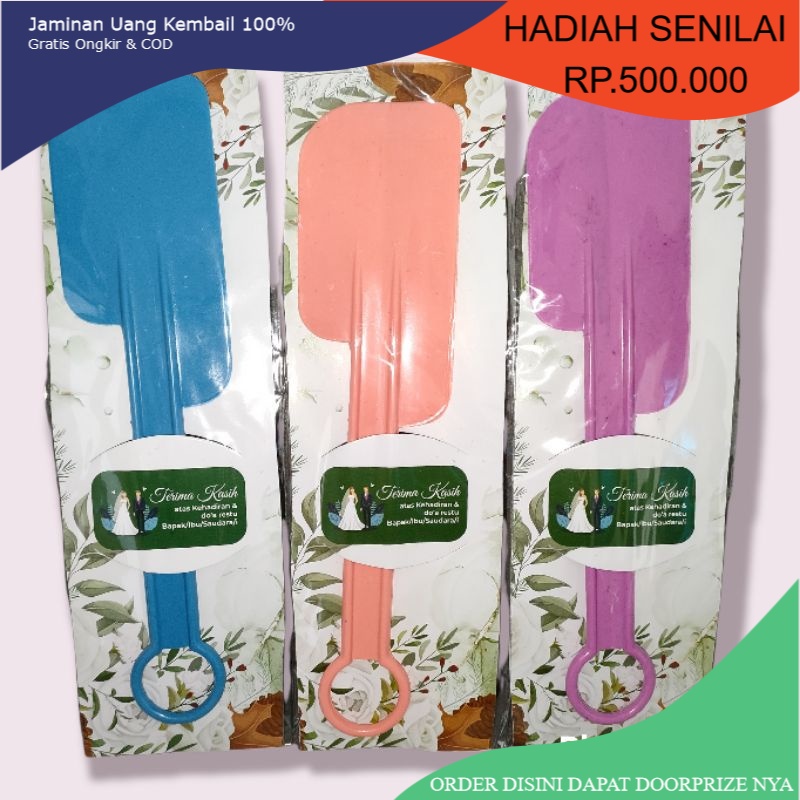 TERMURAH souvenir pernikahan sodet spatula kemas plastik alas shaby souvenir pernikahan sodet lemet 