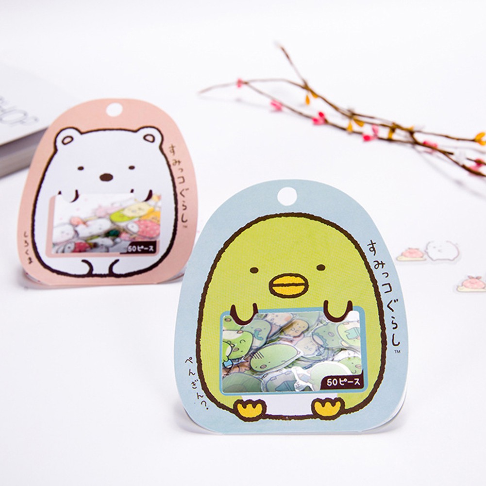 【HOT SALE】50Pcs/Bag Kawaii Sumikko Gurashi Decorative Stickers DIY Scrapbooking Paper Diary Album Computer Notebook Decoration