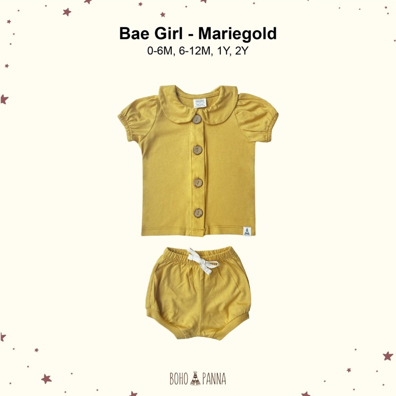 Bohopanna / Bohobaby Bae Girl - Setelan Anak Perempuan-Mariegold