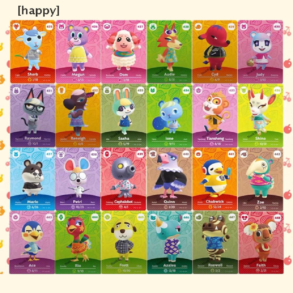 5 Kartu Desain Animal Crossing Amiibo Series # 401-448 Mint