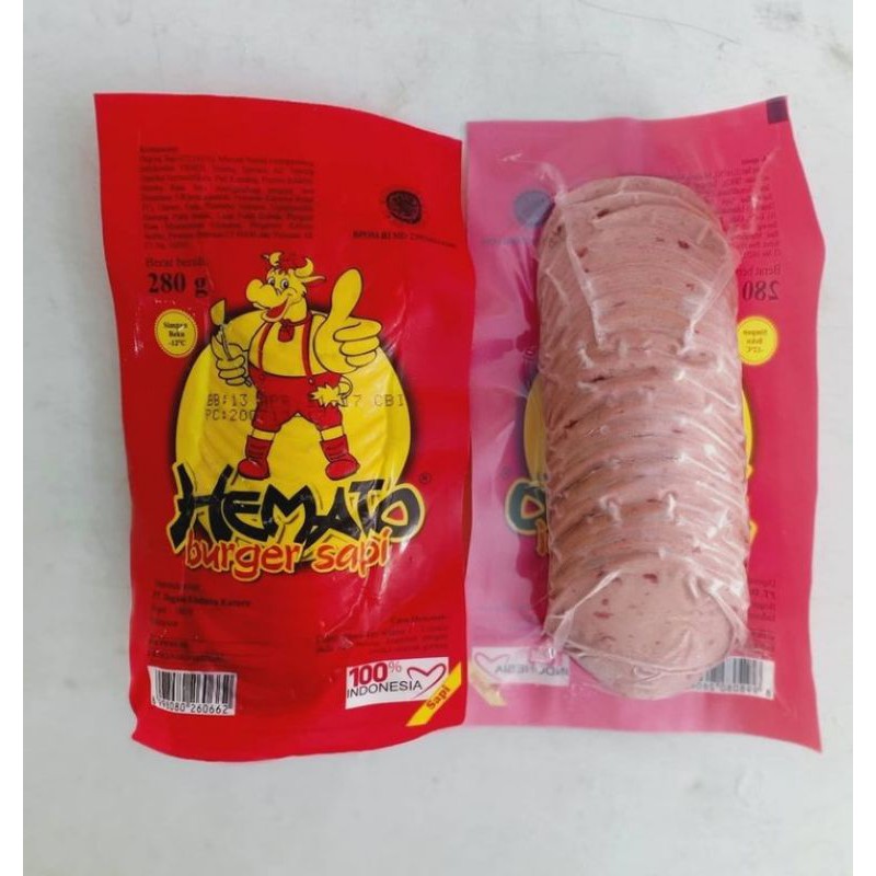 

hemato burger sapi ukuran mini