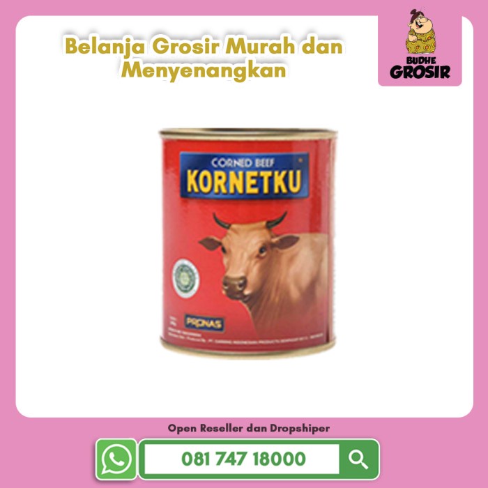 

Gg1Hh Pronas Kornetku Corned Beef Kornet Daging Sapi 340Gr s1Gkk
