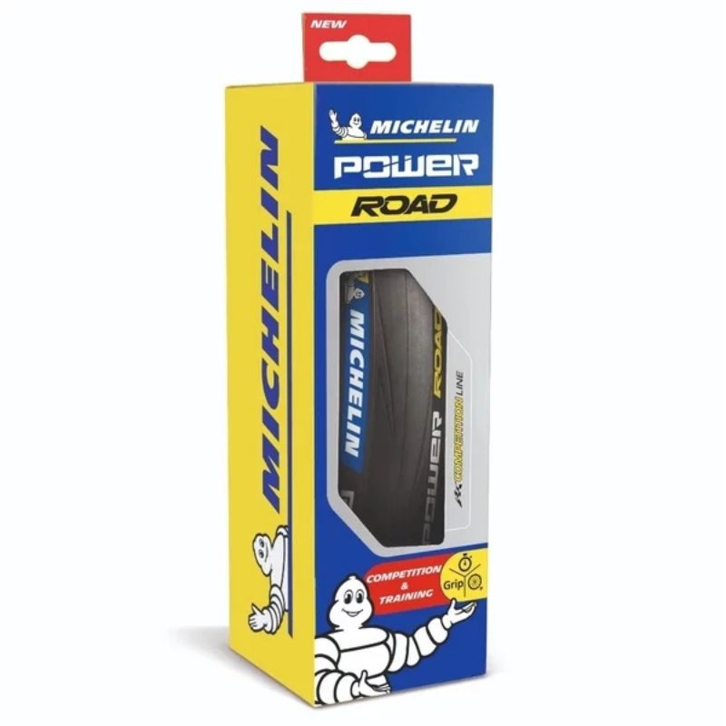 BAN LUAR SEPEDA MICHELIN POWER ROAD 700c 25 - 622 UKURAN 700X25 ATU 700 X 25 ROADBIKE BALAP