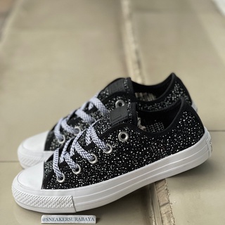 sparkle black converse