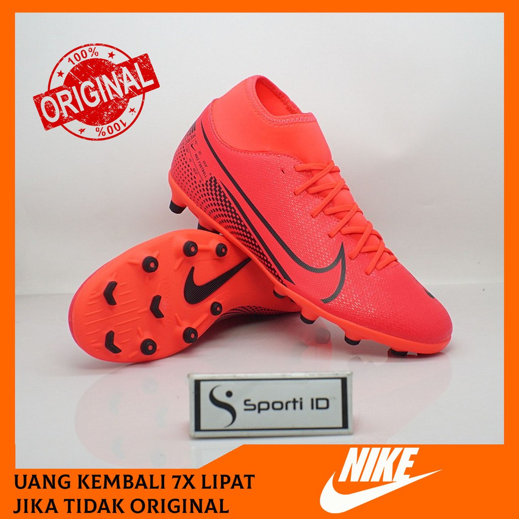 Sepatu Bola Nike Superfly 7 Club FG - Laser Crimson AT7949-606 Original