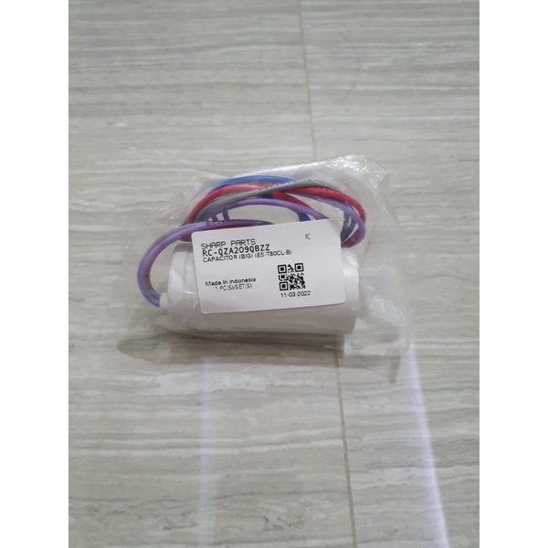 capacittor Mesin cuci SHARP ORIGINAL 2 tabung sharp 11+3 uf  10 kg